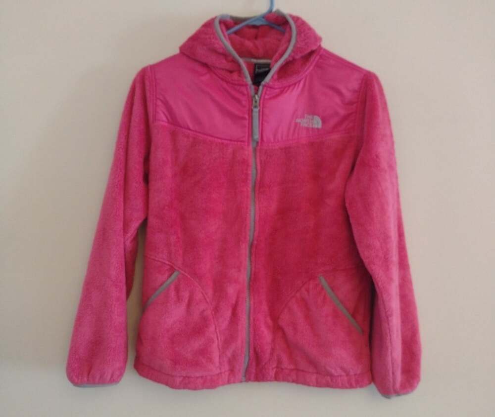 The North Face Girls Oso Hoodie Fleece Jacket Pink Sz XL, 18